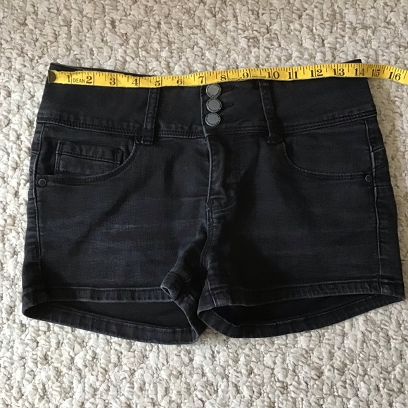 High Waisted Denim Shorts - Picture 3 of 5